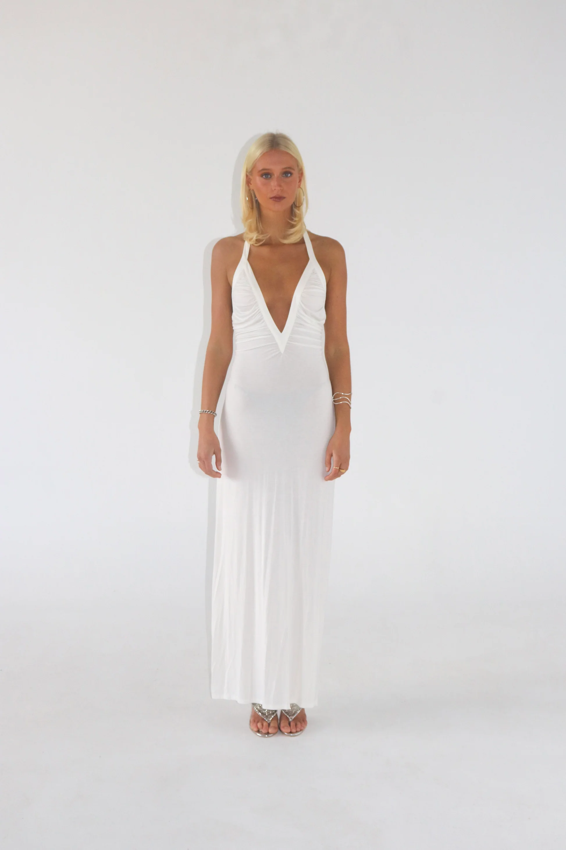 Angelina Maxi in White