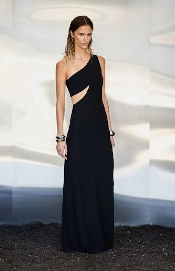 The Demi Dry Jersey Dress Black